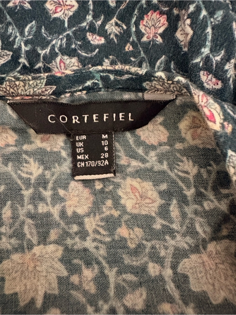 Cortefiel Grandmacore Boho Women's Green Floral Tiered Maxi Dress Size 6 - Picture 11 of 11